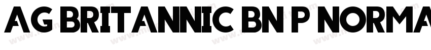 AG Britannic BN P Normal字体转换